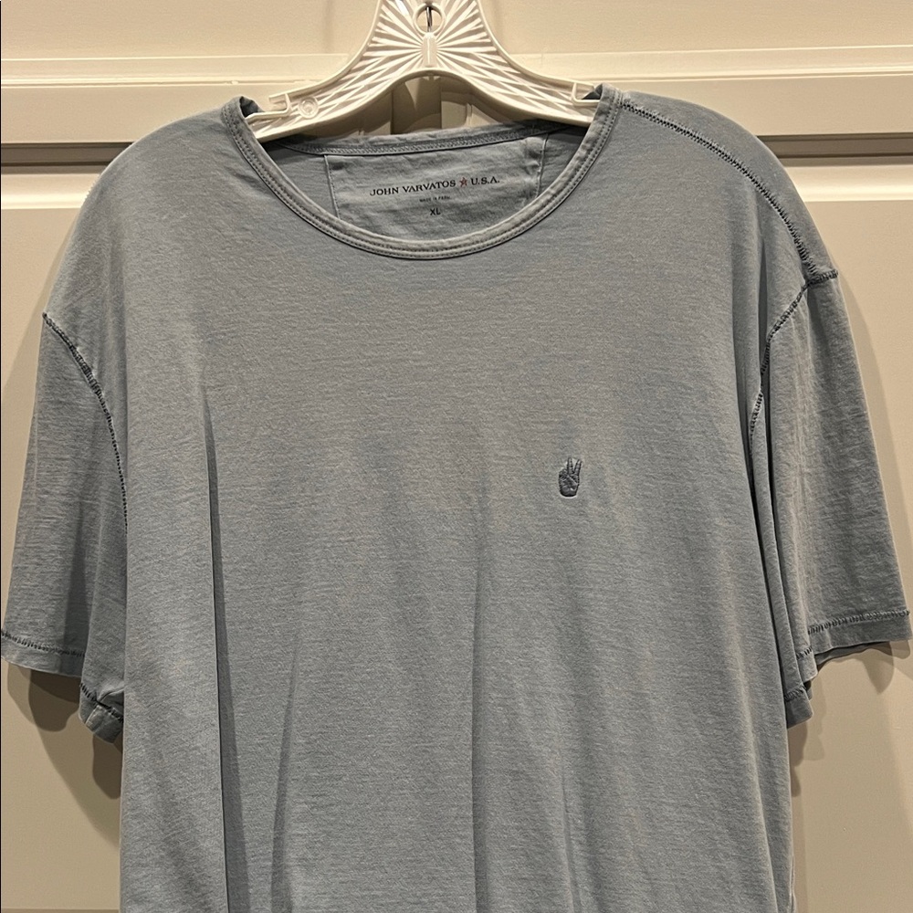 John Varvatos Men's Slate Blue Short Sleeve Tee